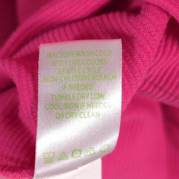 Lilly Pulitzer Pink 3/4 Sleeve Lina Shift Dress Gold Button Detail 18050 Size XS - Picture 14 of 15